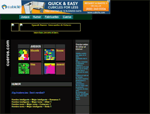 Tablet Screenshot of cueros.com
